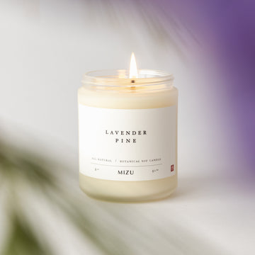 lavender pine essential oil candle