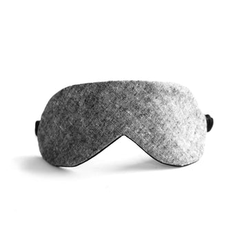 Black Chambray Silk Sleep Mask - MIZU