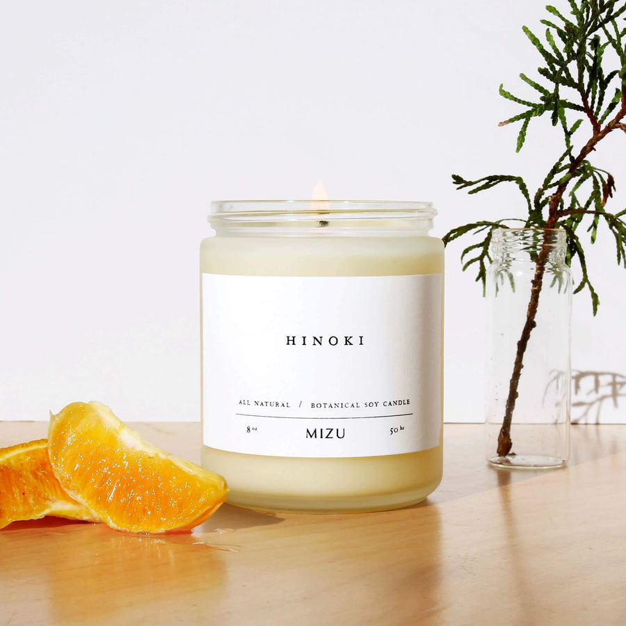 Hinoki Cypress Essential Oil Candle 