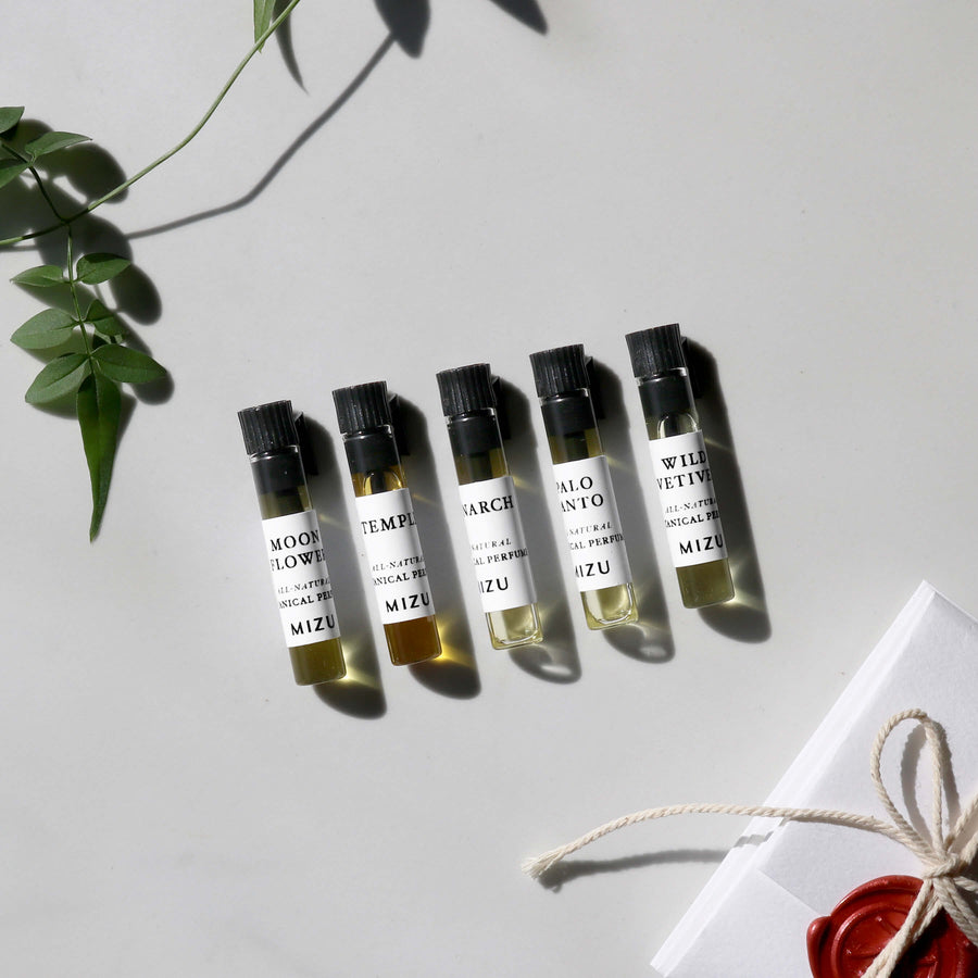 MIZU Unisex perfume oil sample set