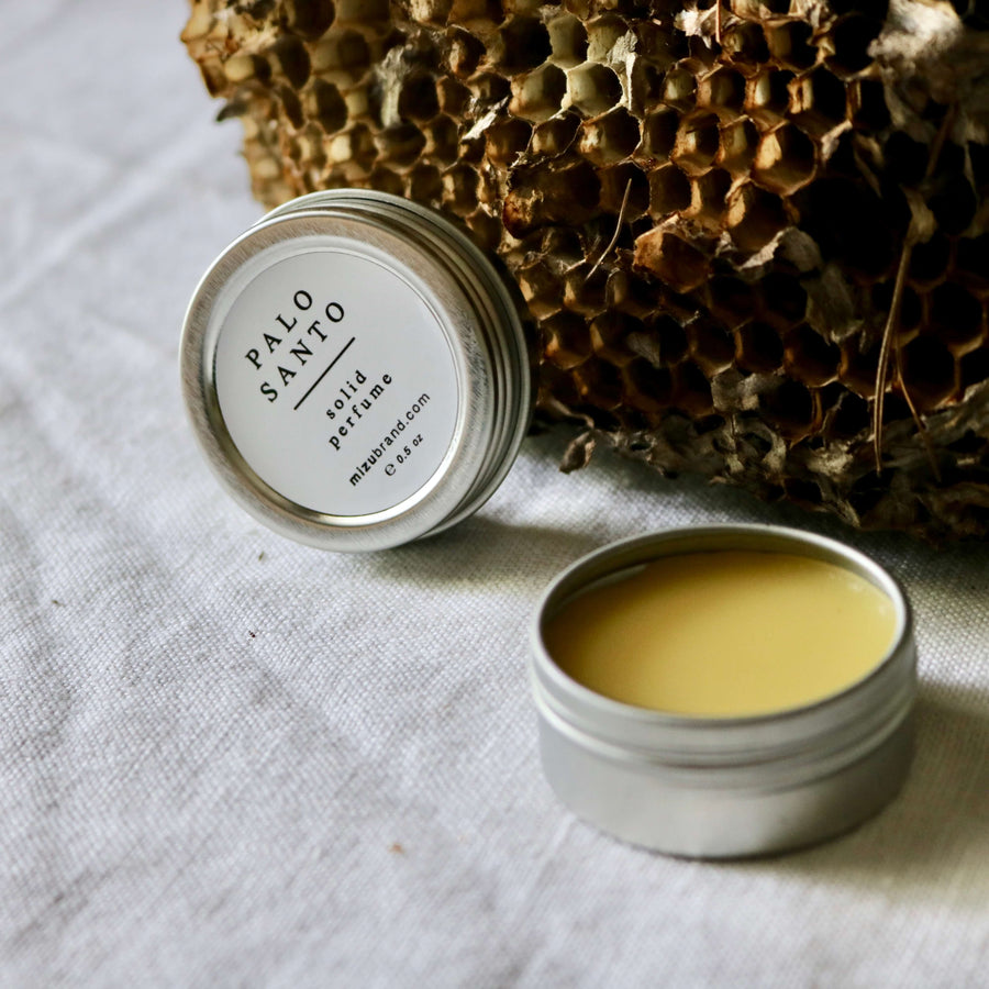 MIZU Palo Santo Solid Perfume