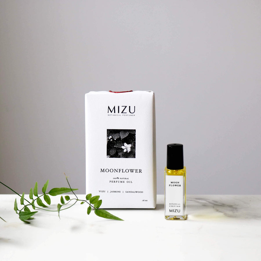 Moonflower Botanical Perfume Oil Minimal Packaging