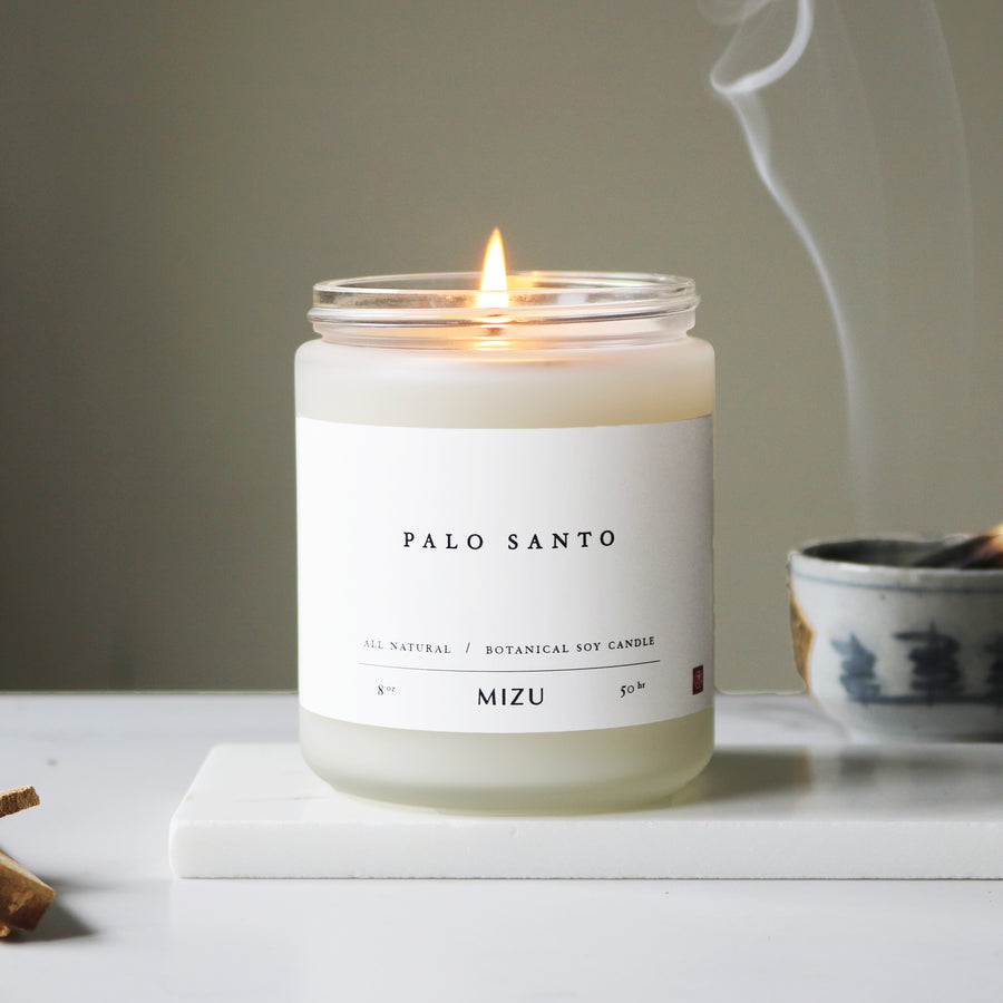 MIZU Brand Palo Santo Candle