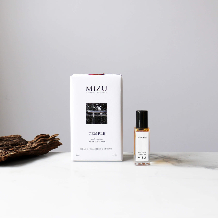 Temple Botanical Perfume Oil Minimal Packaging
