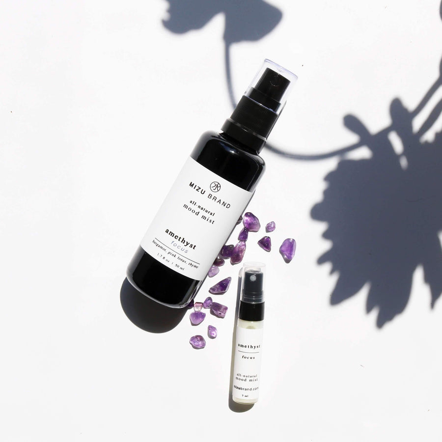 Amethyst Crystal Botanical Mist for Focus Mind