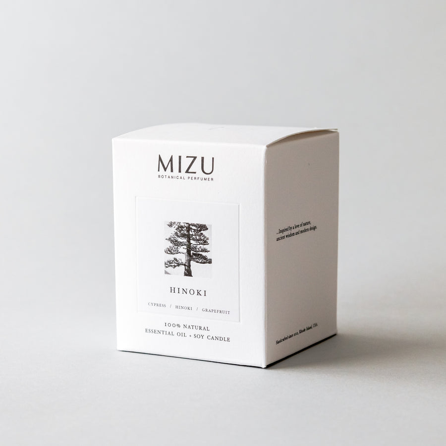 MIZU Hinoki Essential Oil Candle