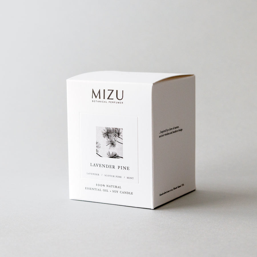 MIZU lavender pine Essential Oil Candle