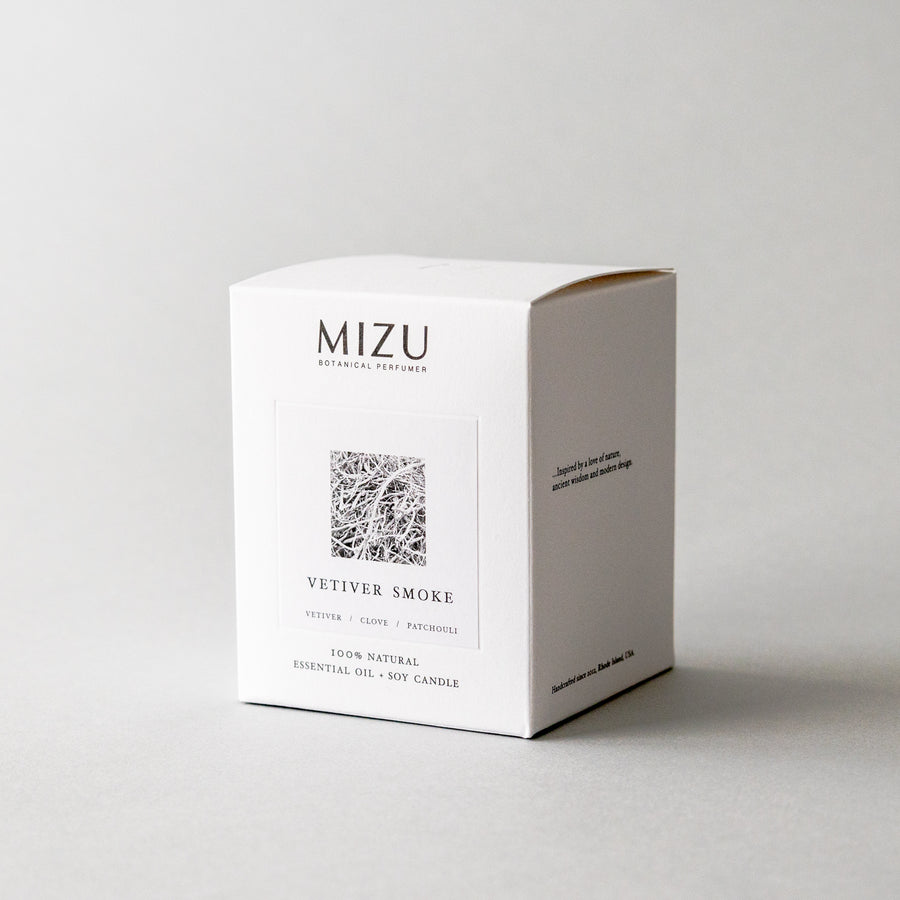 MIZU vetiver Essential Oil Candle